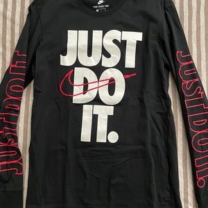 Nike Mens Long Sleeve Shirt Black Size M